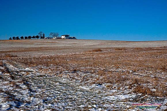 Country Farm in Winter