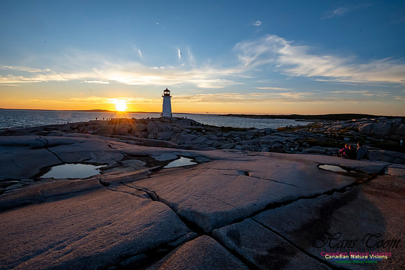 Peggy's Cove Light at Sunset 508