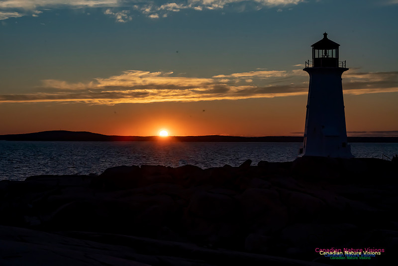 Peggy's Cove Light at Sunset 506