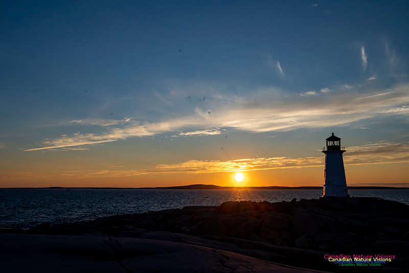 Peggy's Cove Light at Sunset 507