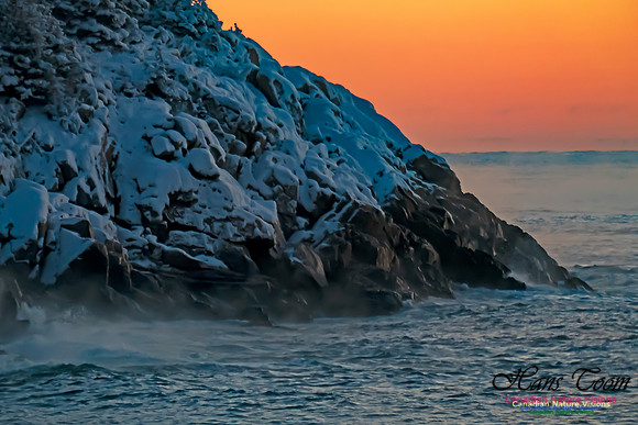 Sunrise and Snow at Herring Cove 111