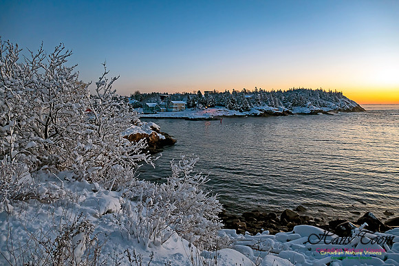 Sunrise and Snow at Herring Cove 112