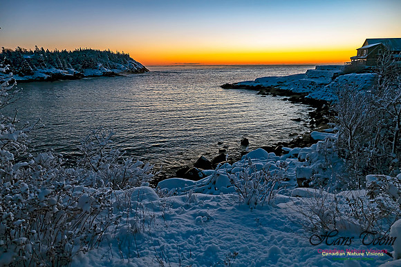 Sunrise and Snow at Herring Cove 114