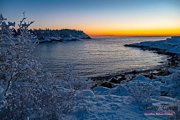 Sunrise and Snow at Herring Cove 115