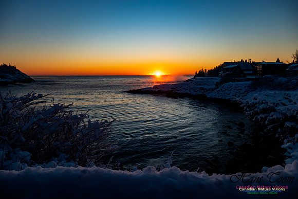 Sunrise and Snow at Herring Cove 102