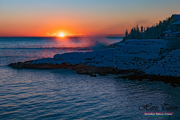 Sunrise and Snow at Herring Cove 103