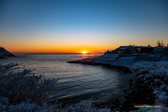 Sunrise and Snow at Herring Cove 104
