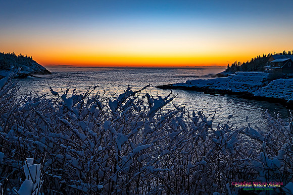 Sunrise and Snow at Herring Cove 105