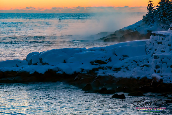 Sunrise and Snow at Herring Cove 107