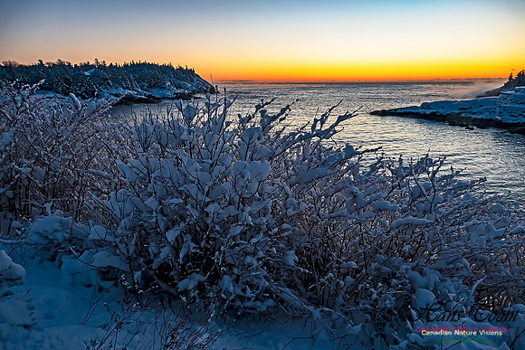 Sunrise and Snow at Herring Cove 109