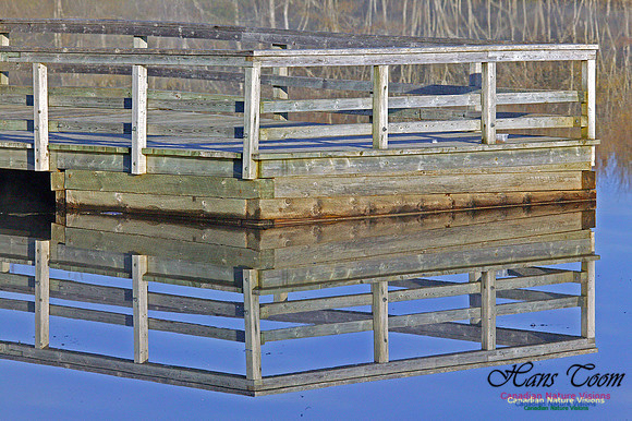 Dock Reflection Round Lake